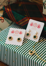 Kelly - Emerald Pearl Drop Earrings - 18k Gold Plated - Belle of the Ball Collection - earring - Lisi Lerch