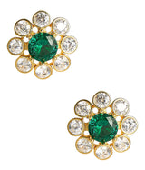 Kelly - Emerald Stud Earrings - 18k Gold Plated - Belle of the Ball Collection - earring - Lisi Lerch