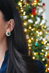 Kelly - Emerald Stud Earrings - 18k Gold Plated - Belle of the Ball Collection - earring - Lisi Lerch