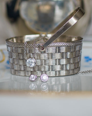 Large Bezel Stud - 18k Gold Plated - Lisi Lerch