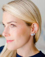 Large Bezel Stud - 18k Gold Plated - Lisi Lerch