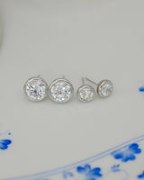 Large Bezel Stud - 18k Gold Plated - Lisi Lerch