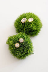 Large Bezel Stud - 18k Gold Plated - Lisi Lerch