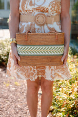 Large Charlotte - Sage/Green Leaf Layer - Lisi Lerch