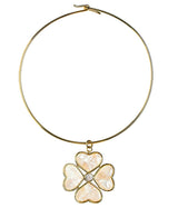 Large Poppy Necklace - 18k Gold Plated - Darby Clark Collection - Lisi Lerch