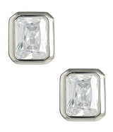 Large Rectangle Bezel Stud - 18k Gold Plated - Lisi Lerch