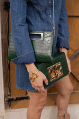Lillian Croc Clutch - Lisi Lerch