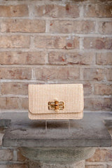 Lilly - Straw Clutch - Bamboo Toggle - Lisi Lerch