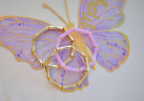 Lisi Lerch Amelia Bamboo Bracelet Stack - 2 Gold & Lavender - Avoly Collection
