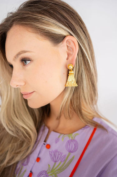 Lisi Lerch Annie Tassel Earring - Gold