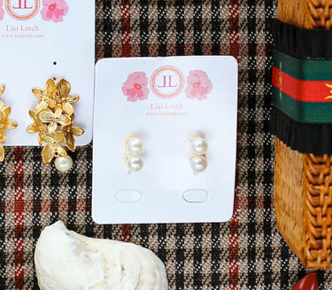 Lisi Lerch Belle - Double Pearl earrings