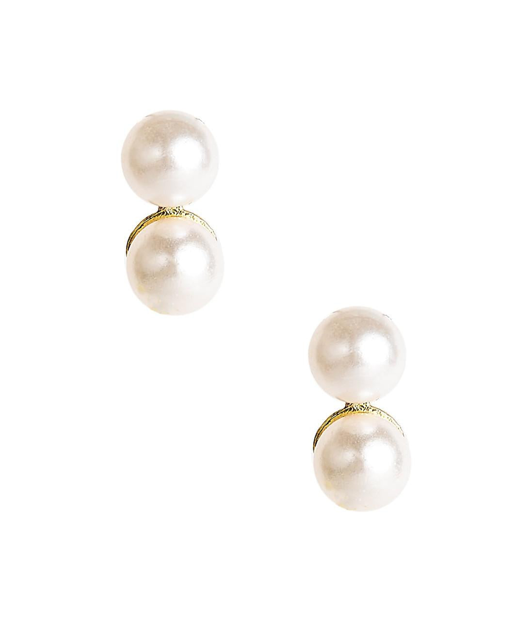 Double Pearl Stud Earrings – Melissa Joy Manning Jewelry
