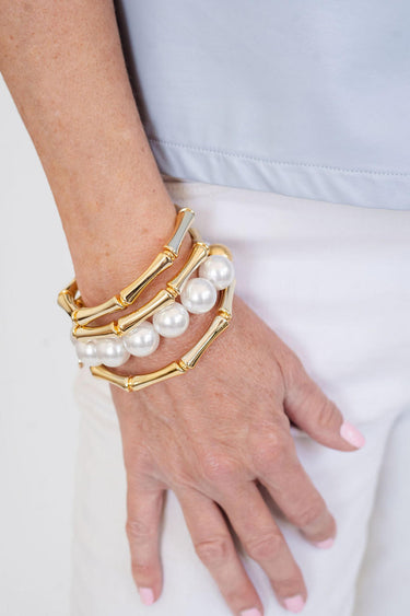 Lisi Lerch Birdie Bracelet - Freshwater Pearl and 14mm