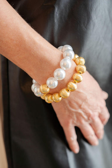 Lisi Lerch Birdie Bracelet - Freshwater Pearl and 14mm