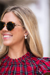Lisi Lerch Carolyn - Big Rhinestone and Pearl Stud