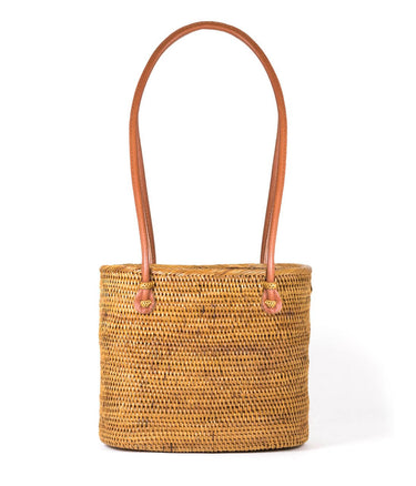 Lisi Lerch Charlotte Medium - Pink Layer with Nautical Raffia Flower With Pink Combo Tassel