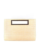 Lisi Lerch Chloe Clutch - Straw - Gold Charm