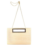 Lisi Lerch Chloe Clutch - Straw - Gold Charm