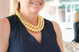 Lisi Lerch Diana Gold Triple Strand Beaded Necklace