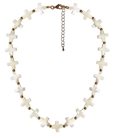 Lisi Lerch Diana Necklace - All Cross Pearl