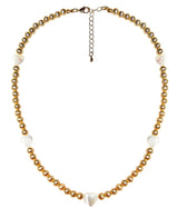 Lisi Lerch Diana Single Strand Beaded Necklace 6mm - Multi Mother of Pearl Heart