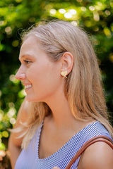 Lisi Lerch Double Tennis Racket Stud - Gold