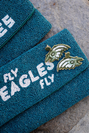 Lisi Lerch Eagles Head  - Fabric Backed Earrings