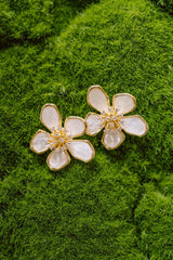 Lisi Lerch Elinore Mother of Pearl Floral Earring