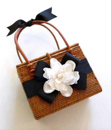 Lisi Lerch Emory - Hot Pink Bow - Gardenia Flower