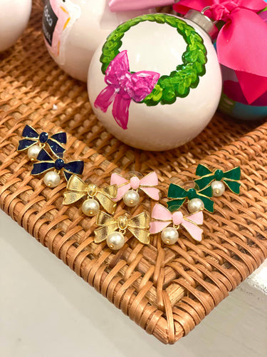 Lisi Lerch Enamel Bow Earring - Belle of the Ball