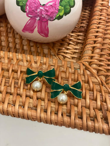 Lisi Lerch Enamel Bow Earring - Belle of the Ball