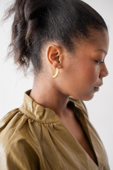 Lisi Lerch Francesca Hoop Earring - Belle of the Ball - 18k Plated Gold