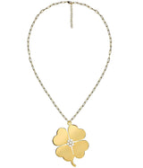 Genlyn Clover Short PaperClip Chain Necklace - 18k Plated - Teggy French - Lisi Lerch