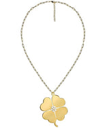 Genlyn Clover Short PaperClip Chain Necklace - 18k Plated - Teggy French - Lisi Lerch