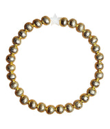 Lisi Lerch Georgia - 6mm - Mother of Pearl Star with Gold Beads Gold - Bracelet