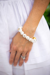 Lisi Lerch Georgia Beaded Bracelet - Bulldog - Gameday Collection