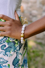 Lisi Lerch Georgia Beaded Bracelet - Freshwater Pearl and 14mm