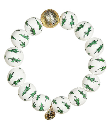 Lisi Lerch Georgia Beaded Bracelet - Gator - Gameday Collection