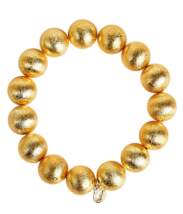Lisi Lerch Georgia Beaded Bracelet Stack - 3 - 14mm All Gold Bracelets