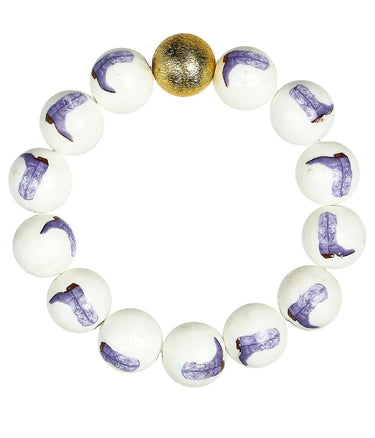 Lisi Lerch Georgia Cowboy Boot Beaded Bracelet - Brooke Wright x Lisi Lerch Collection