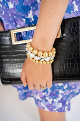 Lisi Lerch Georgia Cowboy Boot - Black Boot & 2 Gold 14mm - Bracelet Bundle - Brooke Wright x Lisi Lerch Collection