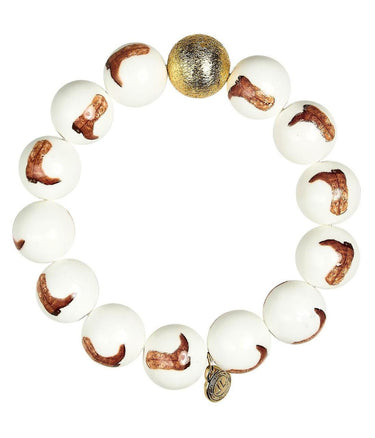 Georgia Cowboy Boot - Brown Boot & 2 Gold 14mm - Bracelet Bundle - Brooke Wright x Lisi Lerch Collection - Lisi Lerch