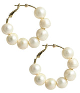 Lisi Lerch Georgia Hoop - Large Freshwater Pearls