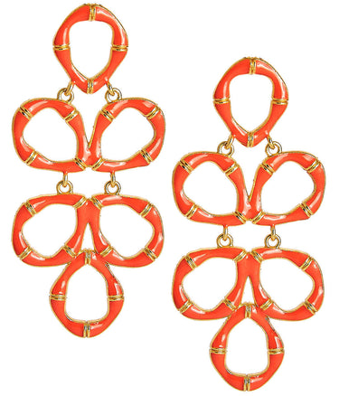 Lisi Lerch Ginger - Enamel Bamboo Earring