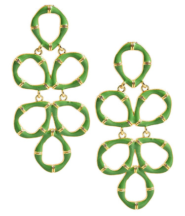 Lisi Lerch Ginger - Enamel Bamboo Earring