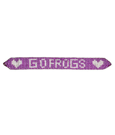 Go Frogs - Flat Adjustable Beaded Bracelet