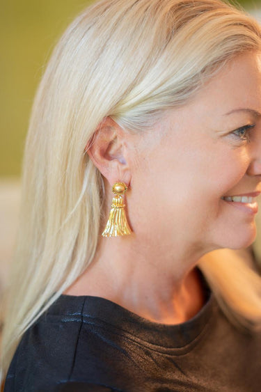 Lisi Lerch Gold Annie Tassel Earring - 18k Gold Plated