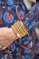 Lisi Lerch Hadley - 18k Gold Plated Beaded Bracelets