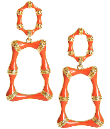 Lisi Lerch Jordan Enamel Bamboo Earring