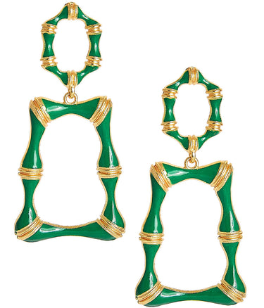 Lisi Lerch Jordan Enamel Bamboo Earring